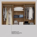 Ver imagem 6 de Guarda Roupa Casal 10 Portas e 3 Gavetas New Murano - Amêndola Touch