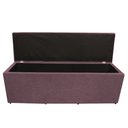 Ver imagem 1 de Calçadeira Baú Paris King 195 Cm Botão Strass Suede Rosê Eli Móveis