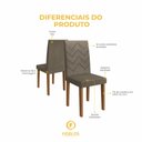 Ver imagem 5 de Conjunto 6 Cadeiras de Jantar com Pés em MDF Estofadas Fidelitá Itália Freijó/Cacau