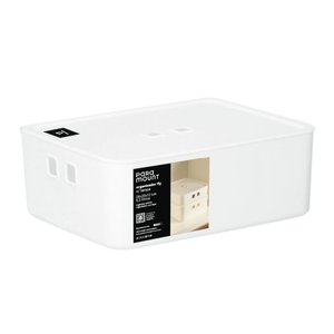 Organizador com Tampa Fly 5,2l Branco – Caixa Empilhável