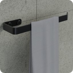 Kit Acessórios para Banheiro Preto Fosco 6 Peças - 6