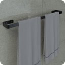 Ver imagem 2 de Kit Acessórios para Banheiro Preto Fosco 5 Peças