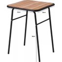 Ver imagem 3 de Mesa Branca Pequena para Cozinha de Apartamento Tampo Madeira