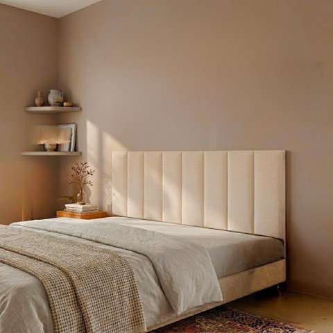 Cabeceira Modulada Alicia 8 Módulos Queen/ King 100% MDF Linho Premium