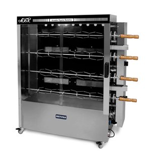 Assador de Frango Rotativo a Gás Metvisa 40kg 127v Aser.40