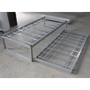 Ver imagem 2 de Cama Solteiro + Auxiliar Robusta Aço Ferro Especial 88cmx188cm Cor Alumínio Estilo Industrial Cs-03