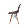 Kit 4 Cadeiras Charles Eames Eiffel Fendi Base Madeira - 4
