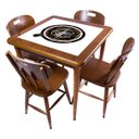 Ver imagem 1 de Mesa Madeira Azulejo 80x80cm - Base 4pé 78cm - Natural - Coffee