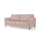 Ver imagem 3 de Sofá Living Biagio Veludo 1,70m com Pés Madeira Sala Luxo:rosê - Pr - 161