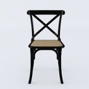 Ver imagem 2 de Cadeira Katrina Preta Assento Corano Bege New Green