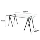 Ver imagem 3 de Mesa de Escritório Cavalete Itaim Preto New Green