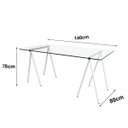 Ver imagem 3 de Mesa de Escritório Cavalete Itaim Branco New Green