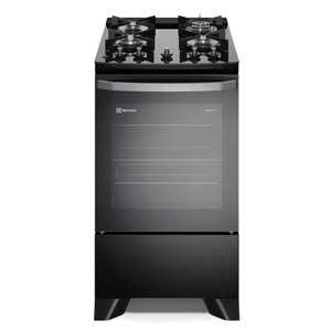 Fogão de Piso Electrolux de 4 Bocas Experience com Vaporbake Fe4gp Preto Bivolt