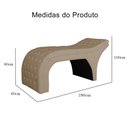 Ver imagem 6 de Maca Estofada Estética Capitonê 60 Cm Suede Capuccino - Fm
