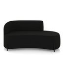 Ver imagem 5 de Sofá 3 Lugares Orgânico 180cm Pé Ferro Preto Morgan Veludo Preto D03 - D'Rossi