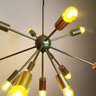 Lustre Pendente Moderno Sputnik Dourado Fosco - 13 Lâmpadas (Não Inclusas) - 1