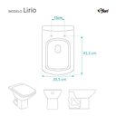 Ver imagem 3 de Assento Sanitário Laqueado Soft Close Lirio Marfim (Bege) para vaso Fiori