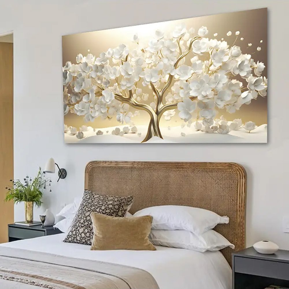 Quadro Decorativo Floral Foto, Tela em Canvas ideal para  Sala , Quarto e Hall de entrada(100x70 cm) - 2