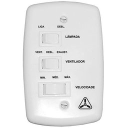 Ventilador New Cristal LED (12W) Branco 3 Pás Plast. Transparente 127V - Venti-Delta - 2