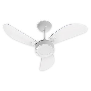 Ventilador New Cristal LED (12W) Branco 3 Pás Plast. Transparente 127V - Venti-Delta
