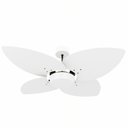 Ver imagem 1 de Ventilador de Teto Natuvent Dahlia No Light 4 Pás Madeira Branco 127v
