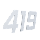 Ver imagem 2 de Número 130mm Garbo Font - Branco - Metalmidia 6