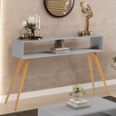 Ver imagem 2 de Aparador para Sala de Estar Pés Palito Mônaco L03 Cinza - Lyam Decor