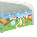 Ver imagem 5 de Cama Solteiro Infantil Fazendinha com Colchão MDF Branco Casah