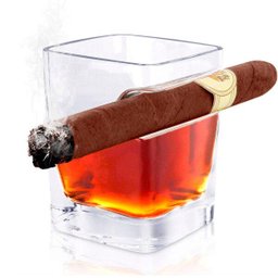 Copo para Whisky com porta Charuto - 1