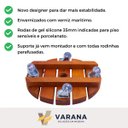 Ver imagem 4 de Suporte para Vaso de Planta Redondo com Rodinhas Gel Silicone 25cm