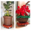 Ver imagem 6 de Suporte para Vaso de Planta Redondo com Rodinhas Gel Silicone 25cm