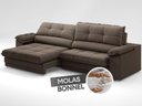 Ver imagem 6 de Sofá com Carregador Usb Retrátil Reclinável Monaco 2,50m Velosuede Marrom - Netsofas