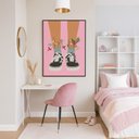 Ver imagem 1 de Quadro Canvas Quarto Menina Adolescente 60x40cm Mold Branca