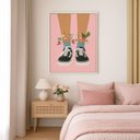 Ver imagem 3 de Quadro Canvas Quarto Menina Adolescente 60x40cm Mold Branca
