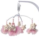 Ver imagem 1 de Mobile para Berço Musical Giratório Ursa Princesa Rosa