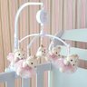 Mobile para Berço Musical Giratório Ursa Princesa Rosa - 3