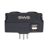 Carregador Sms 62332 2 USB + 2 Tomadas Preto - 2