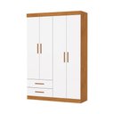 Ver imagem 2 de Guarda Roupa 4 Portas 2 Gavetas Allure -grand Line