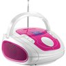Rádio Boombox Multilaser Sp187 Fm/usb/sd/bluetooth Branco e Rosa - 1
