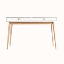 Ver imagem 2 de Escrivaninha Penteadeira Branca Liva 2 Gavetas