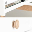 Ver imagem 3 de Escrivaninha Penteadeira Branca Liva 2 Gavetas