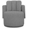 Kit 2 Poltronas para Sala e Escritório Base Giratória Mika Linho Cinza - 7