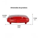 Ver imagem 3 de Sand E Grill Amvox Ams 370 Red Cor Vermelho 220v