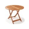 Mesa Dobrável em Madeira Maciça Redonda 90cm Primavera  - 1