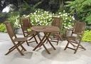 Ver imagem 2 de Mesa Dobrável Redonda Madeira Maciça 90cm Primavera Marrom