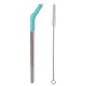 Eco Canudo em Inox Pacco com Escova Turquesa - 1