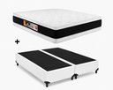 Ver imagem 1 de Cama Box Base Casal Bipartido Branco Colchão Casal Black e White Air Double Face D45 138x188 - Casto