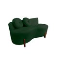 Ver imagem 2 de Namoradeira Sofá Feijão Lounge Orgânica Suede Verde