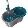 Mop Giratório Fit FlashLimp com Balde Cinza e Verde - 5