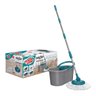 Mop Giratório Fit FlashLimp com Balde Cinza e Verde - 1